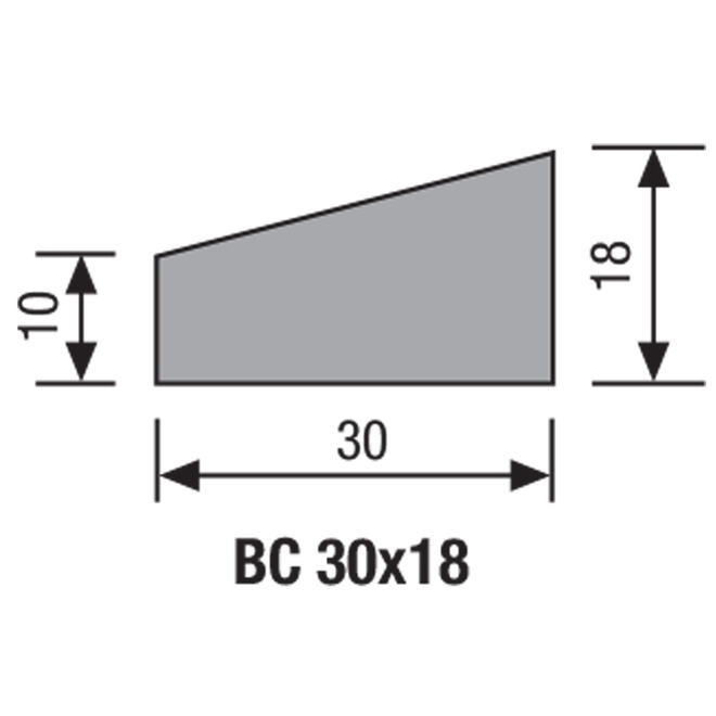 MDF BEVELLED CORNICE PP 30 X 18