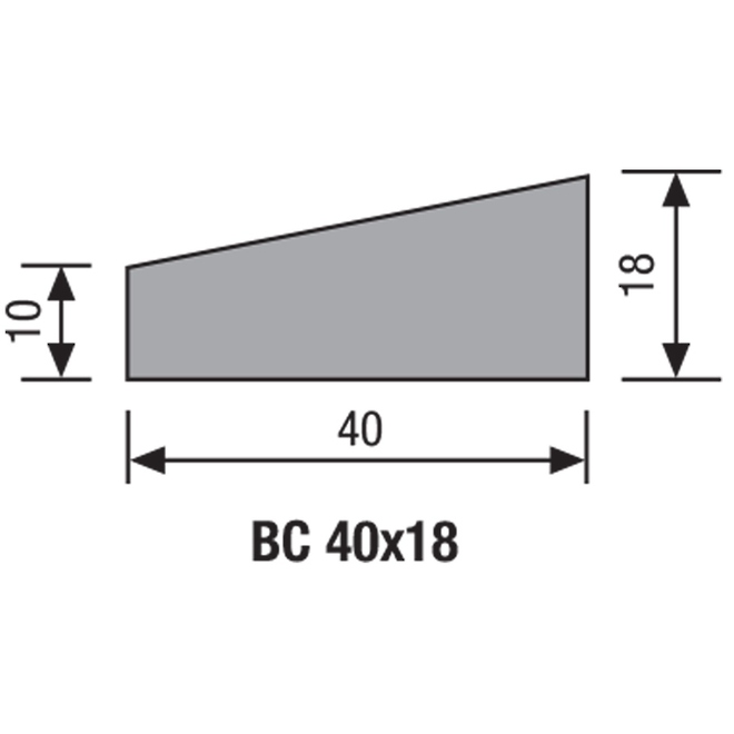 SCOTIA Sc28 Bevelled 40x10x18