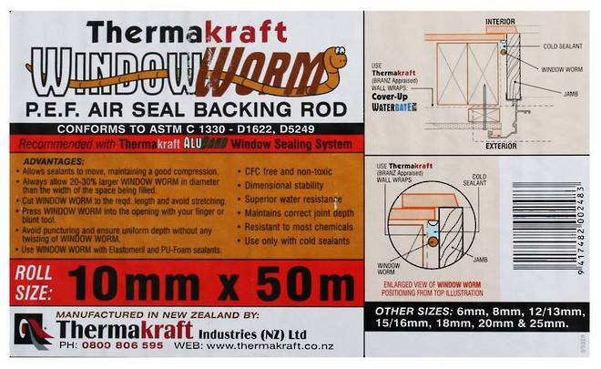 Window Worm 10mm x 50m