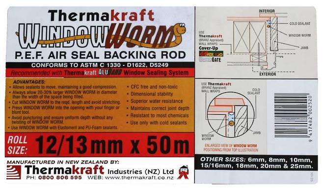 Window Worm 12mm x 50m