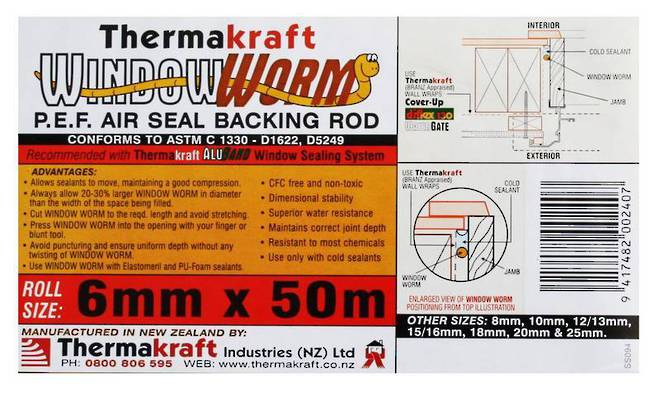 Window Worm 6mm x 50m