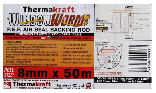 Window Worm 8mm x 50m